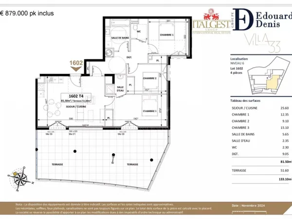Frontière Monaco - Travaux en cours - Villa 33 - Lot n°1602 