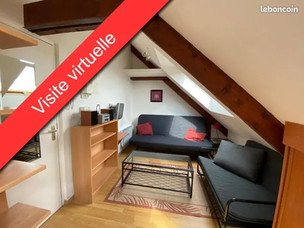 Studio 1 pièce 12 m² 
