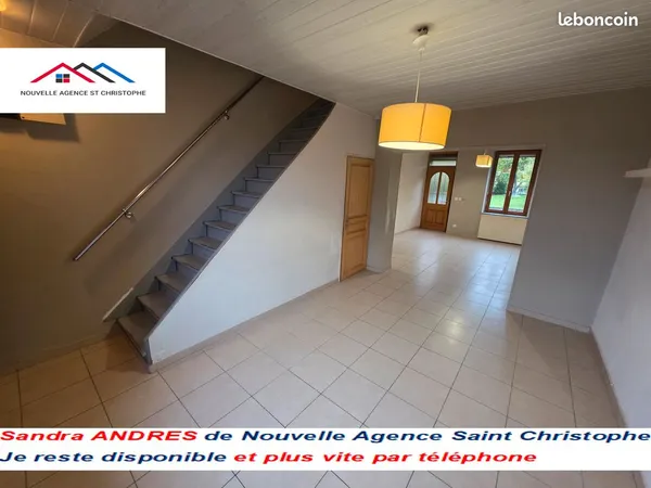 Maison de 4 chambres, garage et jardin 