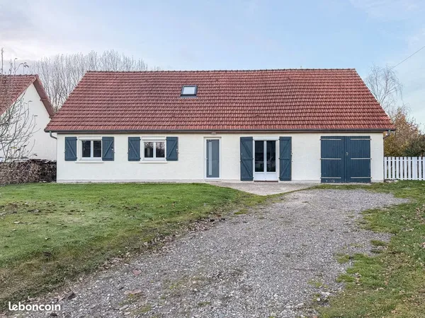Maison 5 chambres & 1 bureau, 1 garage, 134 m2 rénovée intégralement + terrain 1100m2 
