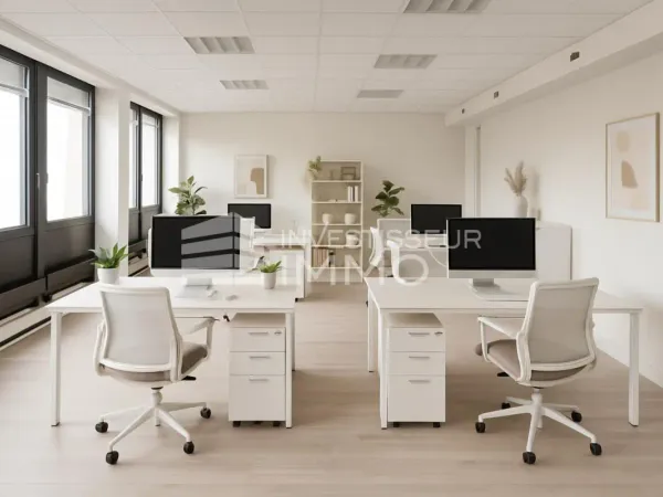 PLATEAUX DE BUREAUX 500m² - BOISSY FACE GARE RER A 50 PARKINGS PRIVATIFS INCLUS ! 