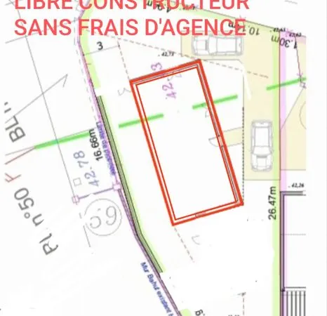 Terrain viabilisé 