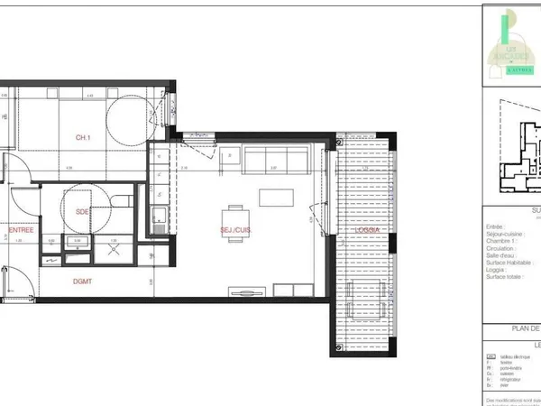 Appartement 2 pièces 50 m² 