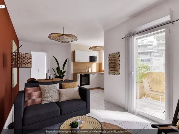 Appartement 2 pièces 39 m² 