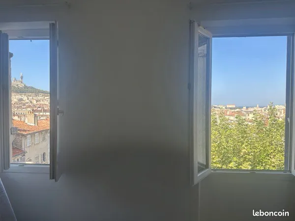 ✨ Studio meublé lumineux - Vue dégagée sans vis-à-vis, Notre-Dame de la Garde & aperçu mer - 