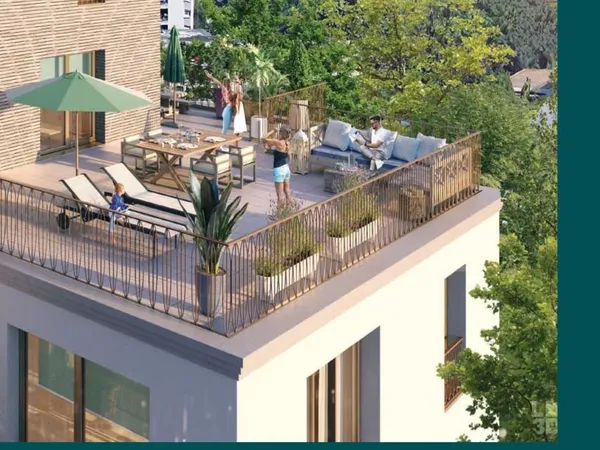 Appartement Neuf 5 Pièces 100,94 m² Terrasse 92 m² 2 Par 