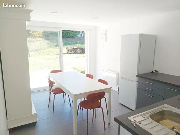 T3 meublé avec jardin 