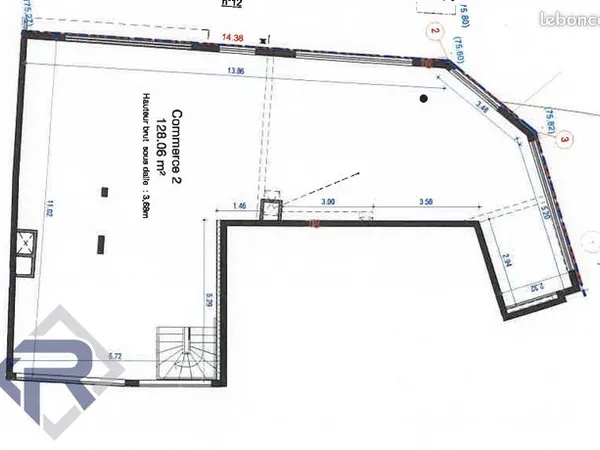 Local commercial 262 m² 