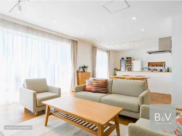 Appartement 4 pièces de 80 m² avec terrasse de 40 m² 