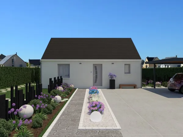 TERRAIN + Maison 2 chambres à Pontlevoy 