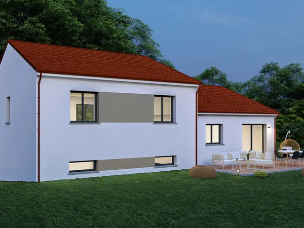 Terrain + maison 111 m² 