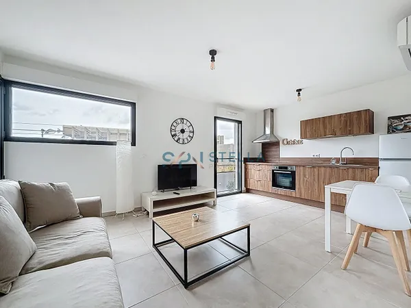 Exclusivité T1 avec terrasse dans résidence récente et sécurisée 