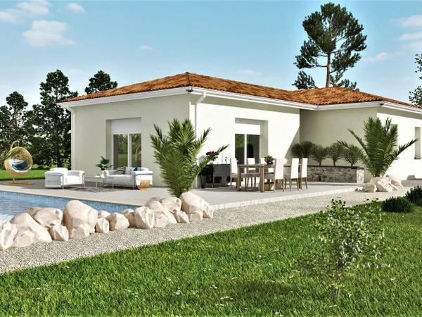Projet de construction d'une maison 90 m² avec terrain à SAVENES (82) au prix de 217200€. 