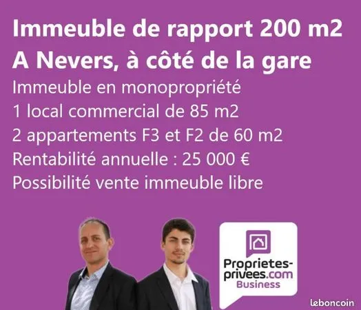 Immeuble de rapport 200 m² 