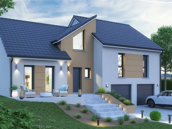 Terrain + maison 110 m² 