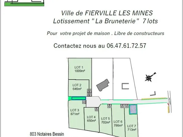 Terrain 646 m² 