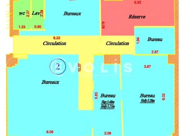 Bureaux - A LOUER - 105 m² non divisibles 