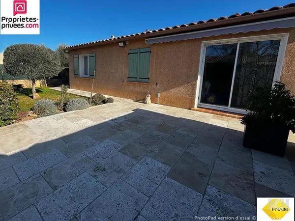 BRIGNOLES - Villa de plain pied d'environ 90m² 