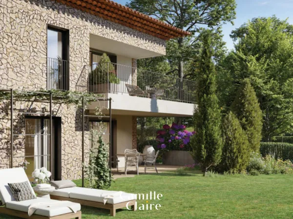 Appartement T4 sur Eguilles avec jardin, parking et cave 