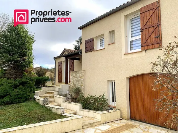 Maison 3 chambres avec garage et jardin clotûré à 10 minutes de Cahors 