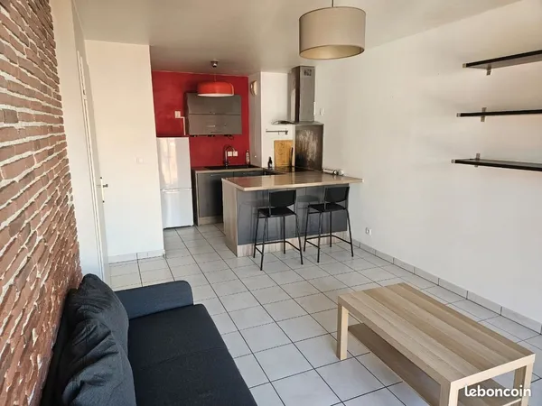 2 pièces 45m2- meublé - centre ville- Évry 91- 1000 