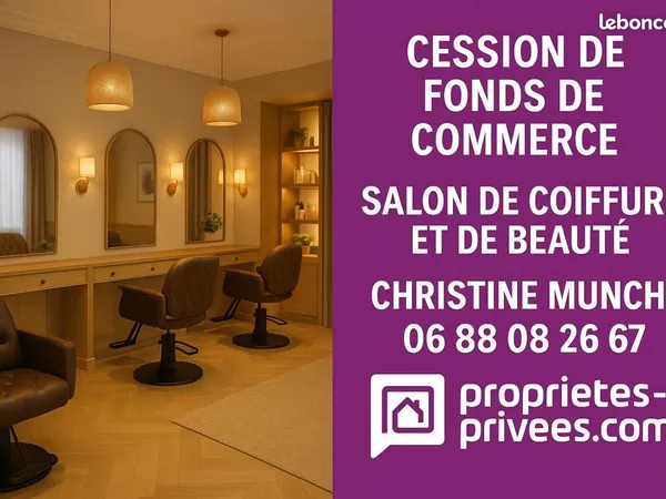 Fonds de commerce coiffure 126 m² 