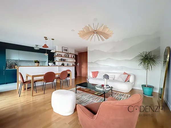 Appartement meublé de grand standing - Vue parc, 3 chambres, parking - Asnières-sur-Seine (Les 