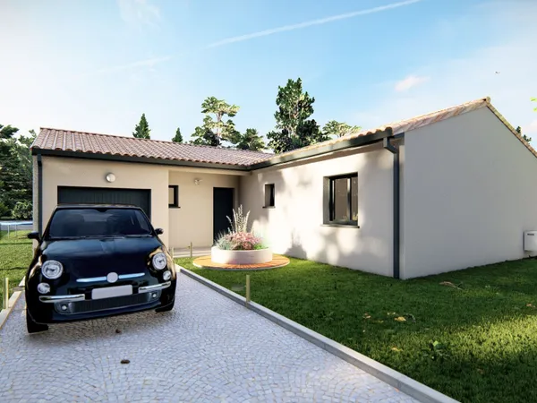 Terrain + maison 90 m² 