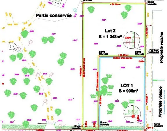 Terrain 1000 m² GAZINET 