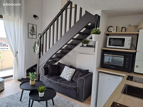 2piece / mezzanine avec Parking 