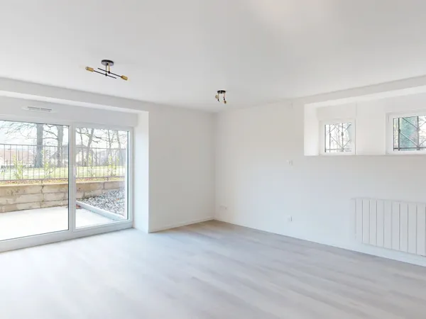 Superbe studio à louer sur Bavilliers en rez de jardin avec 