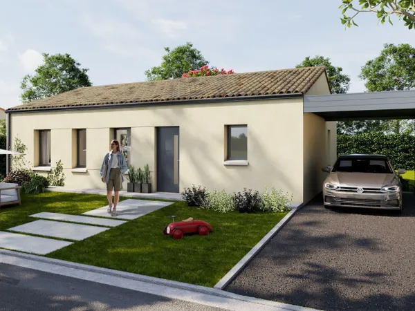 Terrain + maison 89 m² 