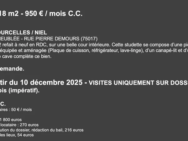 Location meublé 