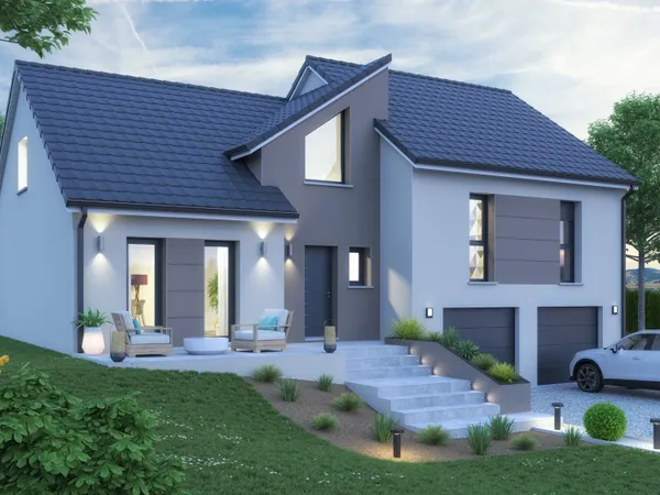Terrain + maison 120 m² 