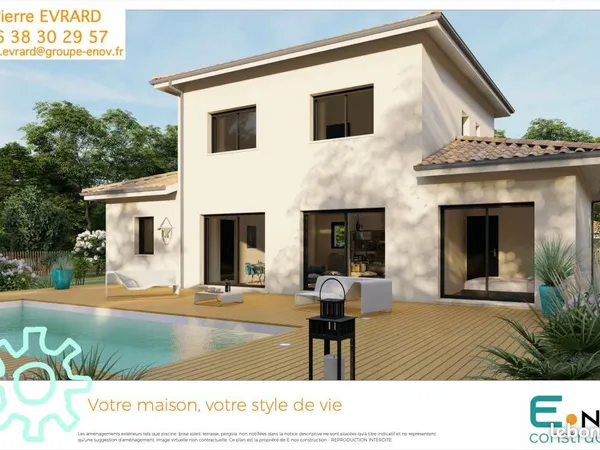 Terrain 446 m² Virelade 