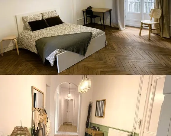 Chambre hyper centre ville Nantes - Place du Cirque - 50 otages - Co_location meublée 