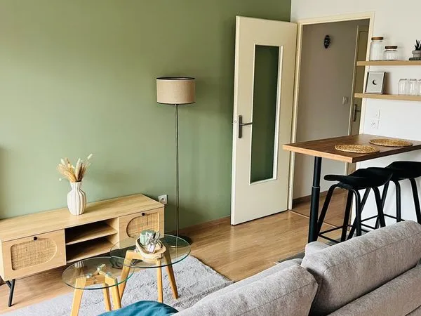 T2 Meublé 39 m² avec Balcon & Parking - Quartier Résidentiel Roubaix 