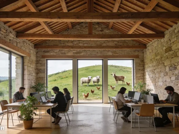 Espace de coworking à la campagne - Nouveau à Chabeuil 