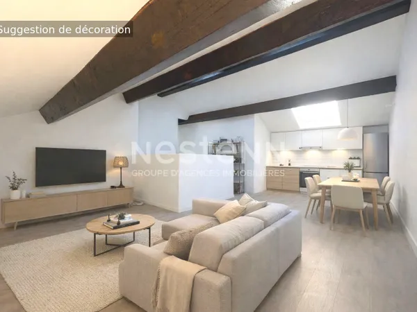 Appartement 3 pièces 2 chambres avec jardin de 35 m² au coeur Centre ville de La Crau 