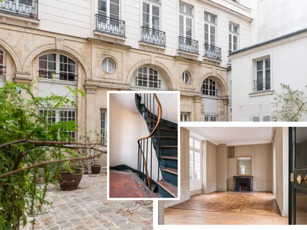 Paris 4e - Rue Beautreillis / Saint-Paul - Ravissant 2 pièces dans un ancien hôtel particulier 