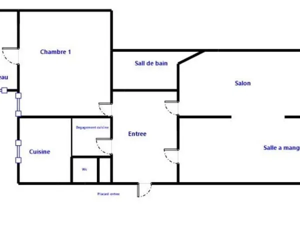 Appartement 3 pièces 62 m² 
