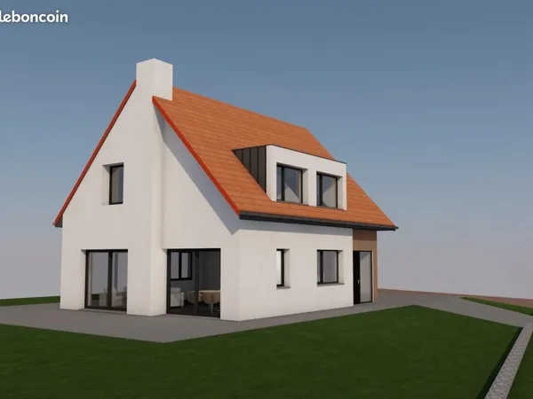 Terrain 877 m² Condette 