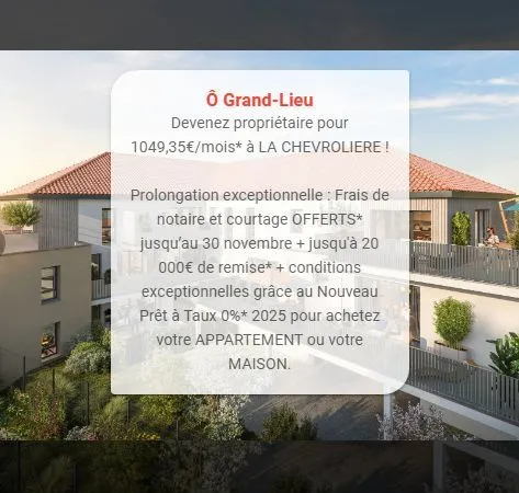 Appartement La Chevroliere 3 pièce(s) 67m² 