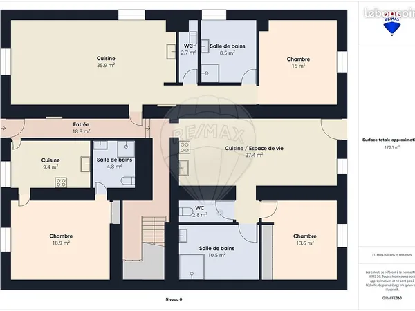 Immeuble de rapport 388 m² 