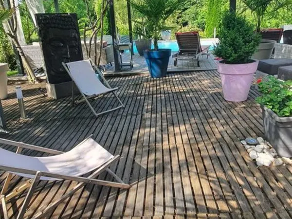 maison avec piscine chauffée 