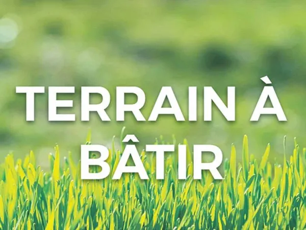Vends terrain à bâtir 