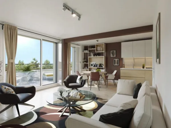 2 PIÈCES de 54m² + TERRASSE + PKG(s) 