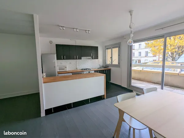 Appartement 2 pieces avec terrasse village jourdain 