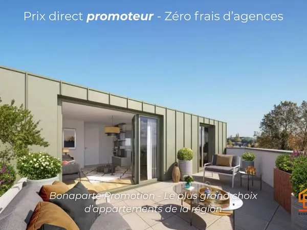 RARE A LA VENTE - PETIT PRIX POUR CE SUPERBE T2 DE 51M2 - ZAC DE VERCHANT EUREKA 