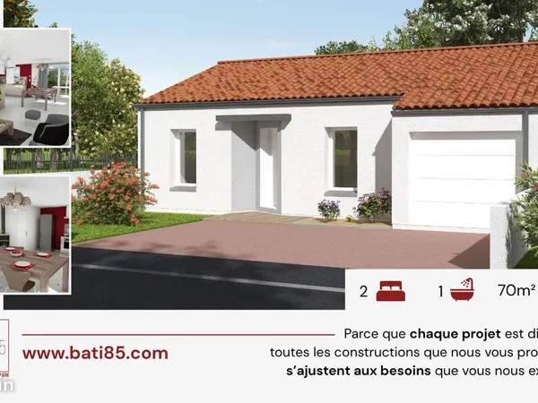 Maison 70 m² Montaigu Vendee 